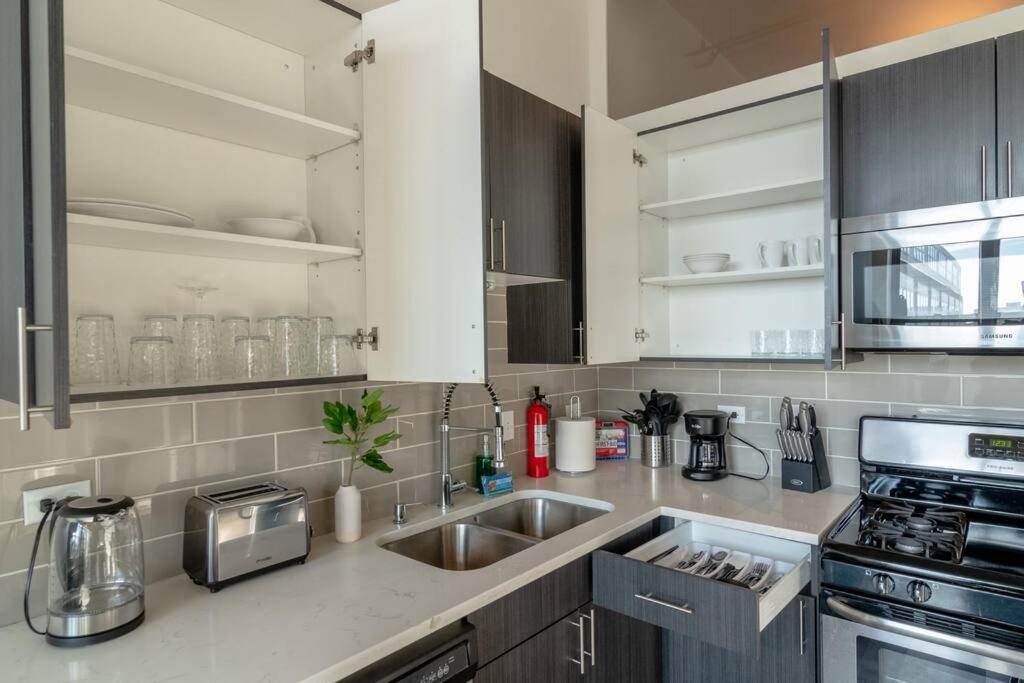 Chicago 2Br Suite Perfect For Convention And Business Trips Near Mccormick Place, Arena, Soldier Field And Grant Park シカゴ エクステリア 写真